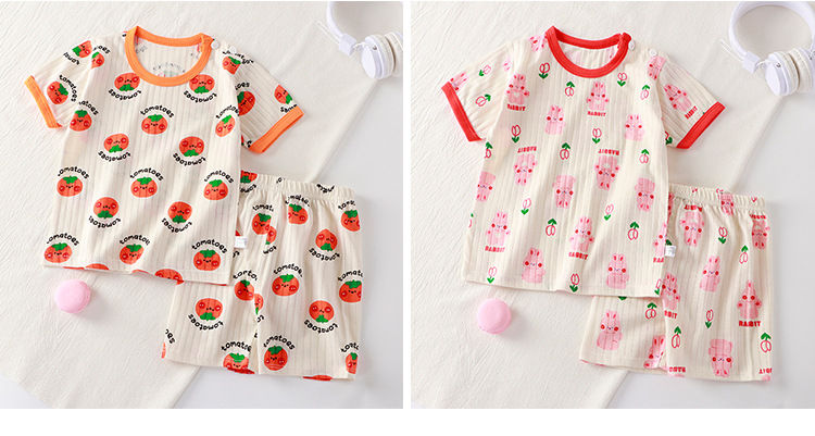 Thumbnail: 2PCS Children Clothing Set Child T-shirt Suit Summer Cotton New Girls Shorts Clo