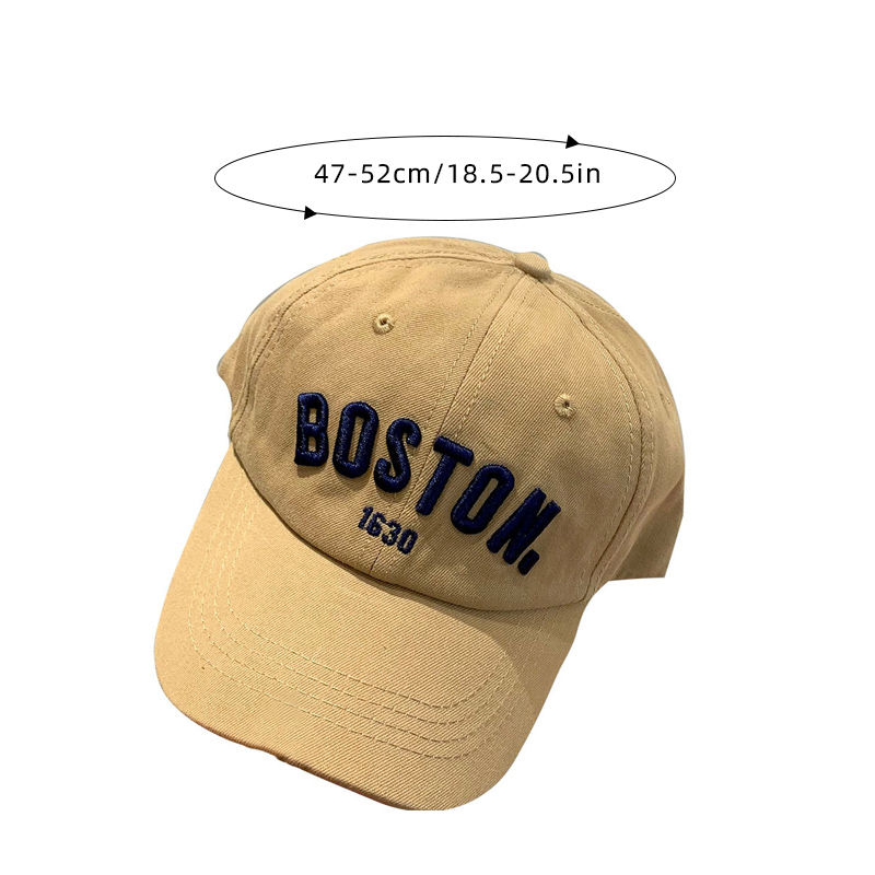 Thumbnail: Letter Embroidery Kids Baseball Cap Solid Color Hip Hop Snapback Hat for Boy Gir