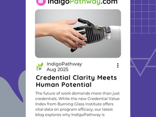Decorative title Credential Clarity Meets Human Potential