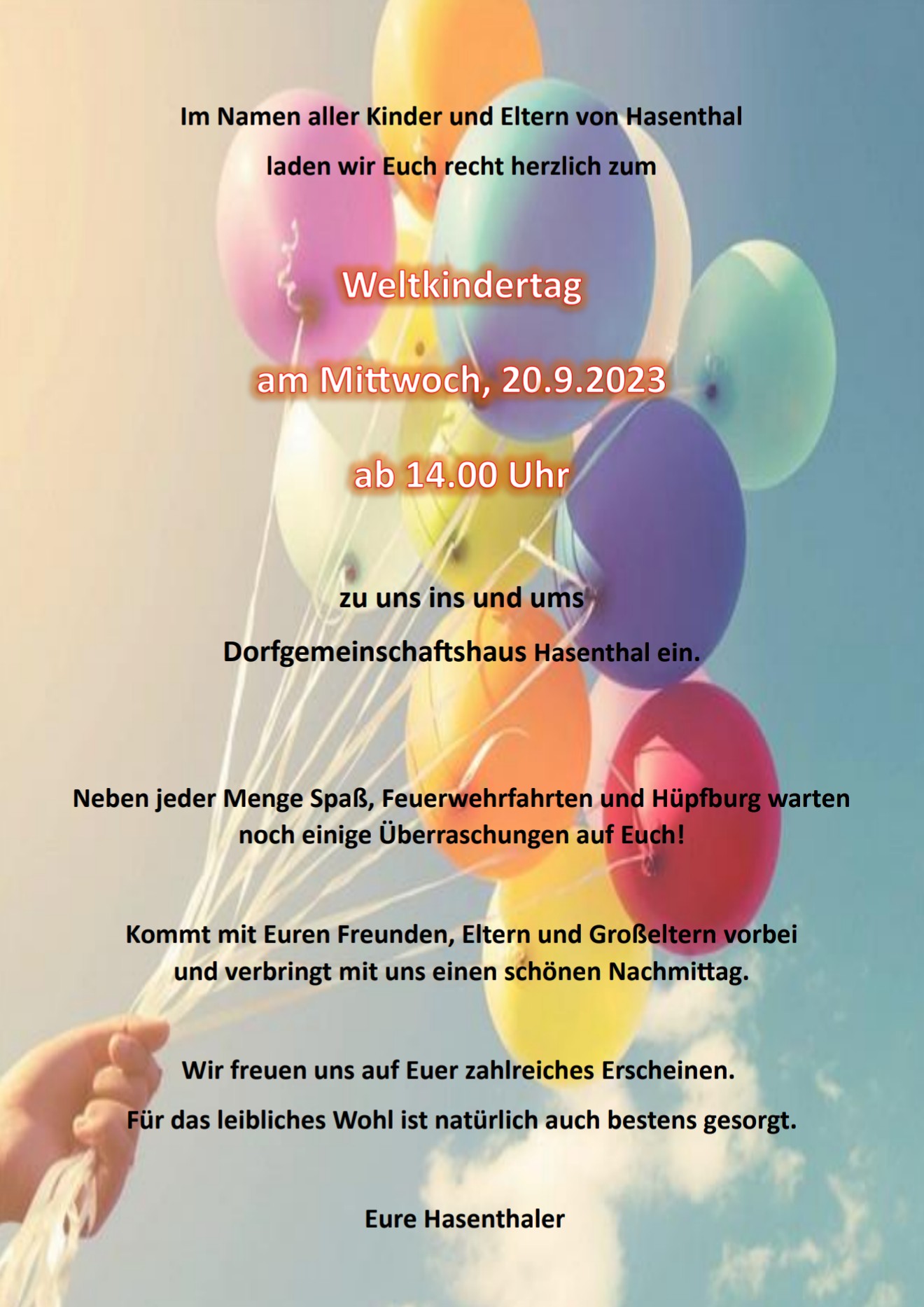 Kinderfest in Hasenthal
