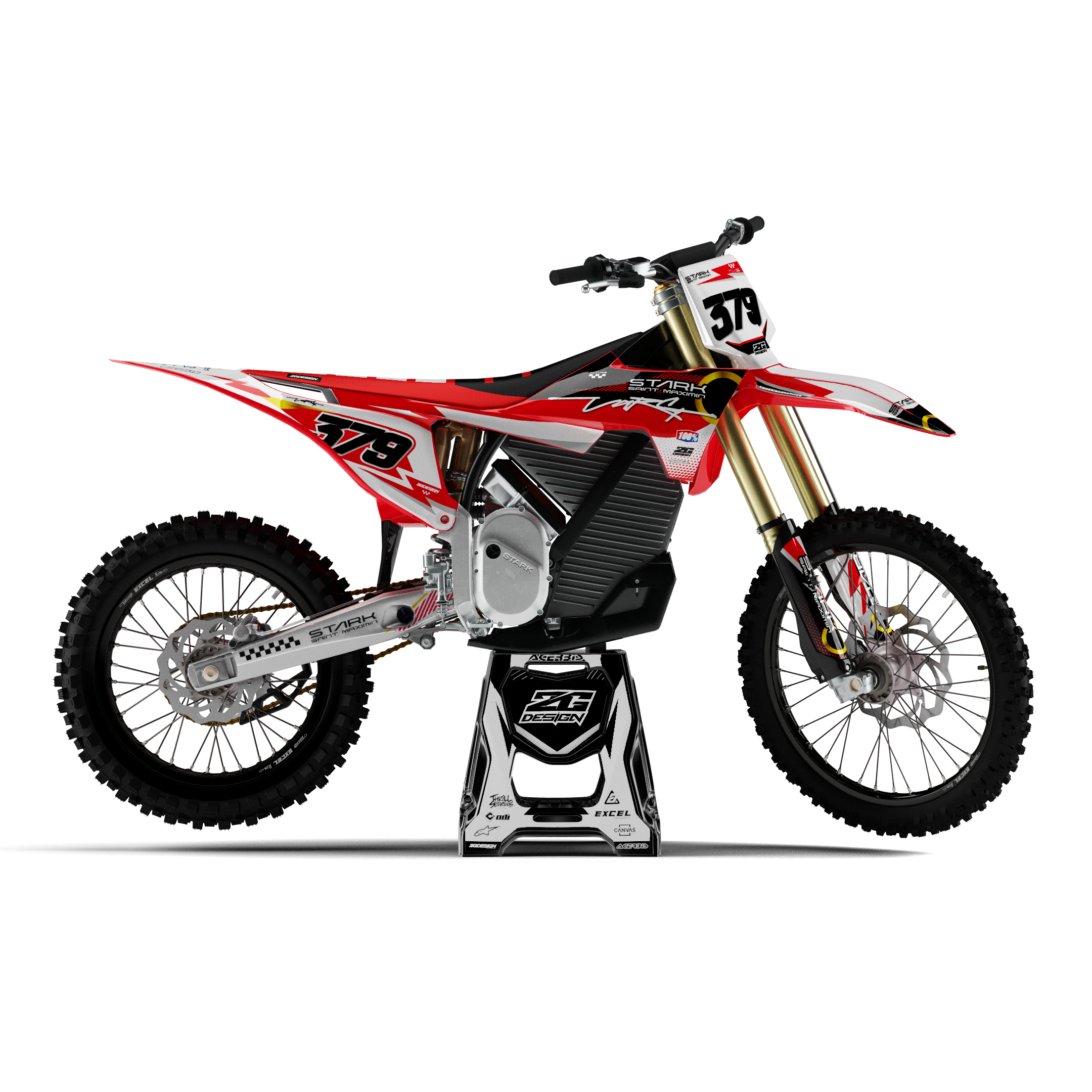 KIT DECO STARK VARG REPLICA SAINT MAX RED