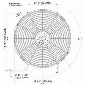 Thumbnail: 16” HIGH PERFORMANCE CURVED BLADE PULLER FAN