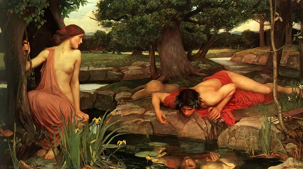 Il quadro "Narciso" di John William Waterhouse