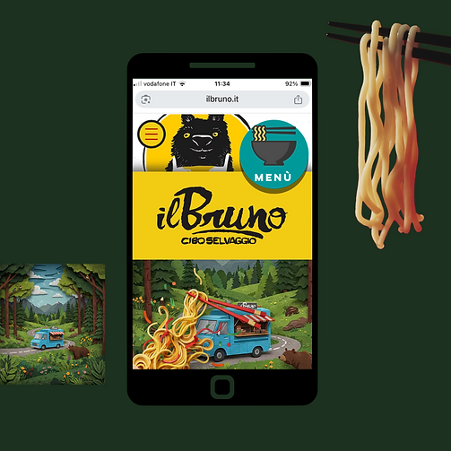 ilBruno mokeup del sito web fatto da Amadou