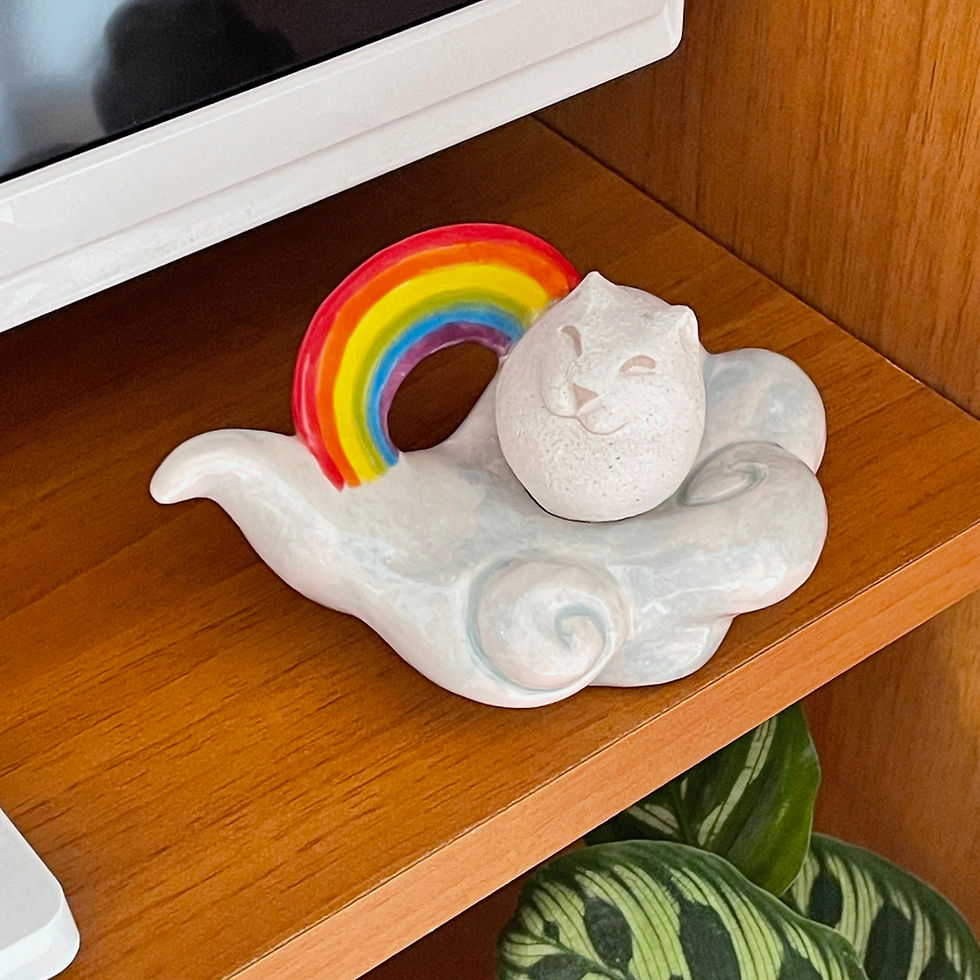 Un soprammobile a forma di gatto