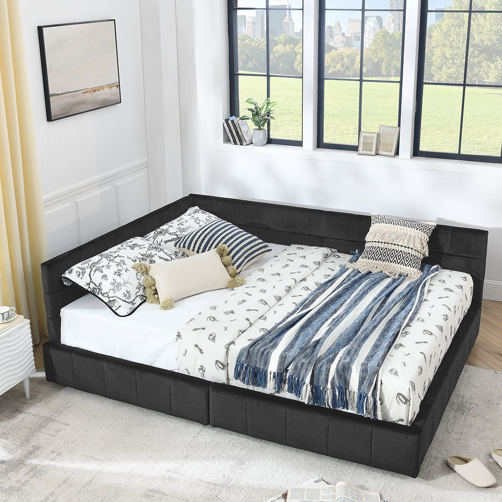 Miniatura: Queen Size Storage Upholstered Tufted Bed Frame, Sofa Bed Frame With Comfortable