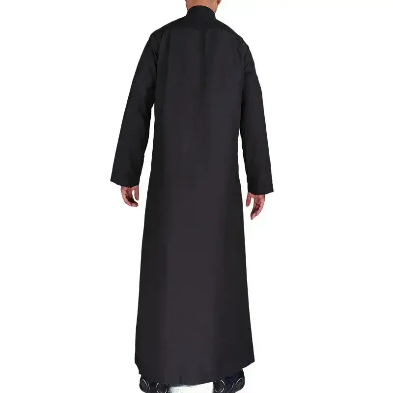 Hình thu nhỏ: Men Casual Loose Kaftan Muslim Thobe Jubba Dishdasha Thawb Islamic Dress Abaya