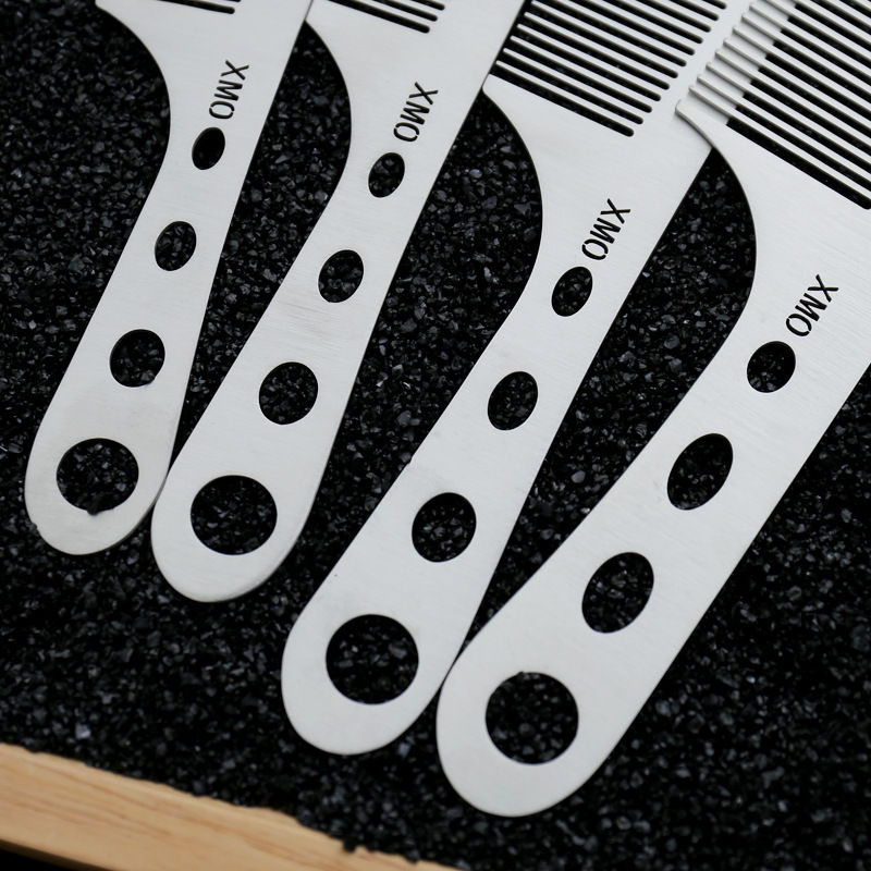 Thumbnail: Brainbow 1PC Titanium Steel Comb Professional Salon Hair Hairdressing Anti-stati