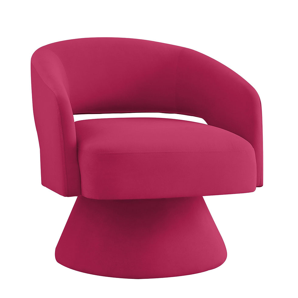 Thumbnail: Modern Swivel Barrel Chair, Upholstered Velvet Round  Accent Chairs,360 Degree