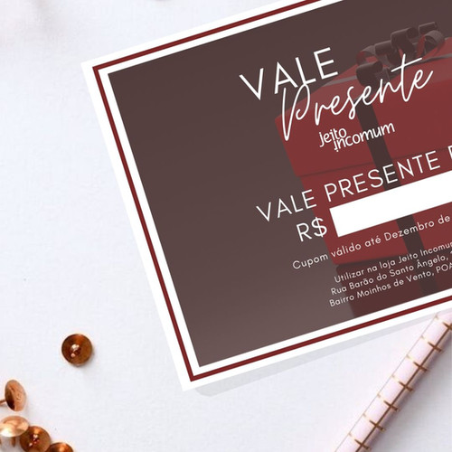 E-voucher Presente – InComum Shop