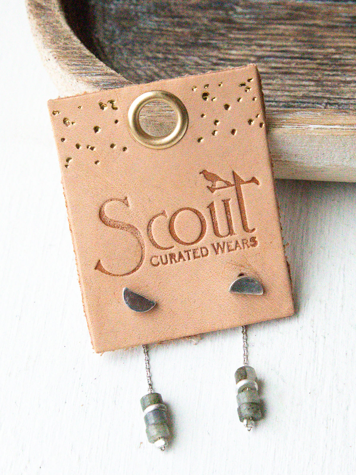 Stone Meteor Thread Jacket Earrings
