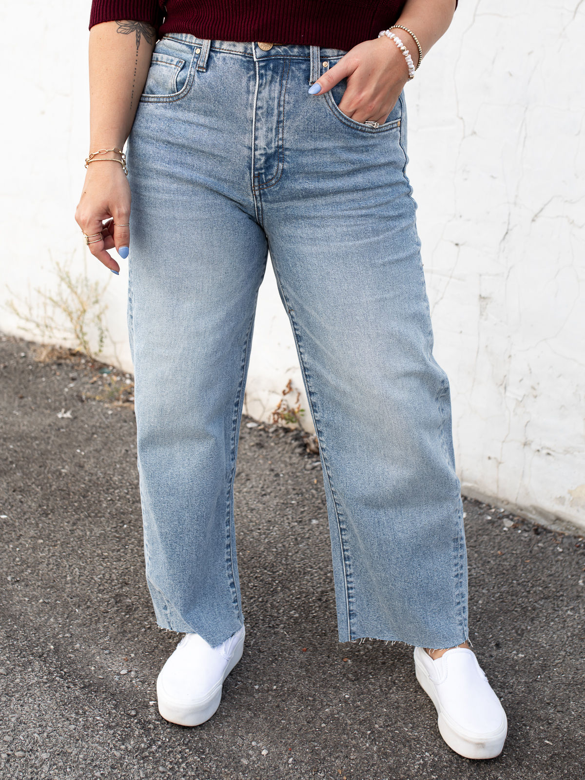 Gwen High Rise Wide Leg Slouchy Jeans | Acute