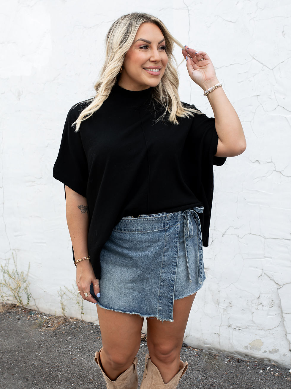 black top front view