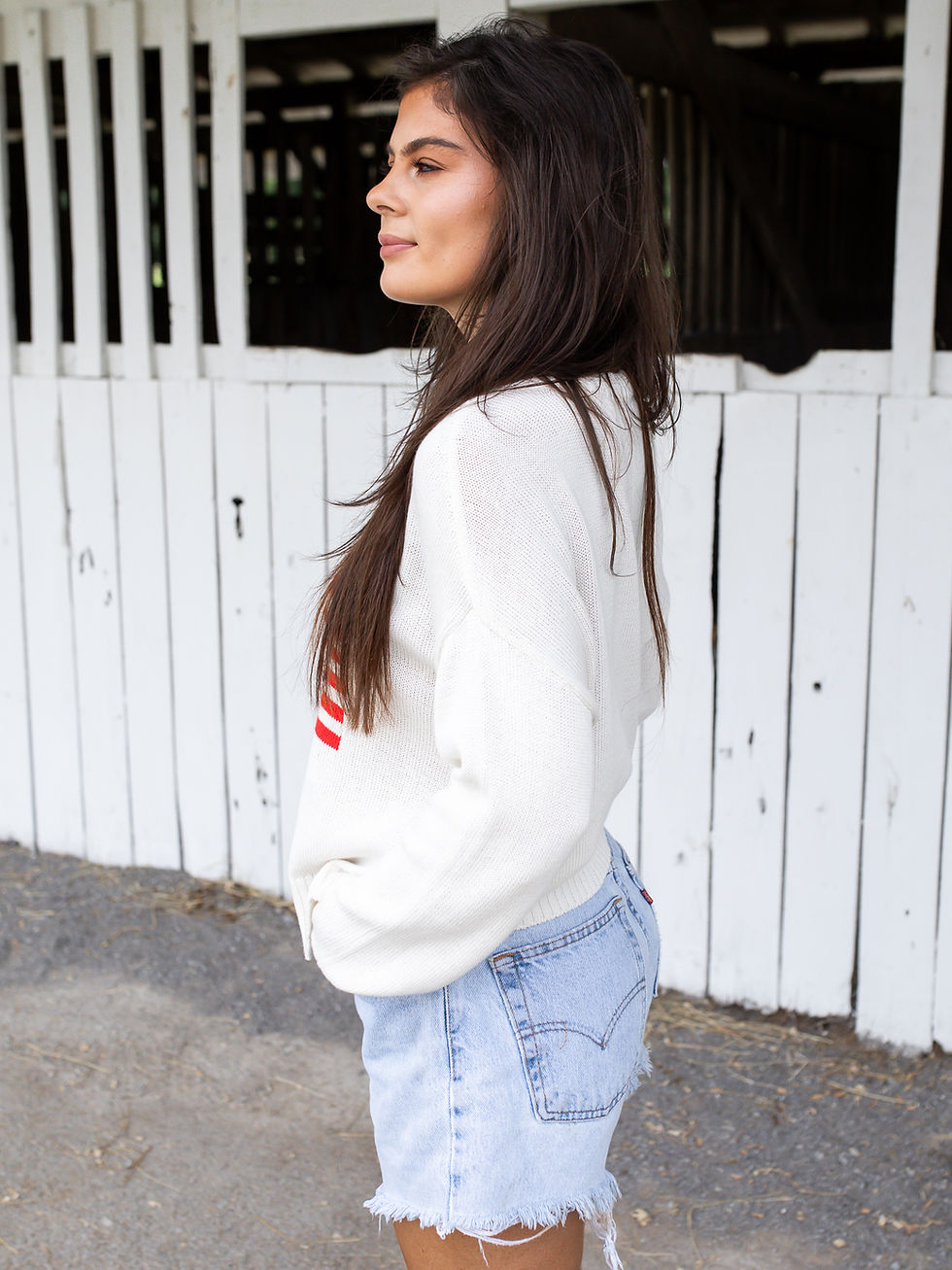 Thumbnail: Sienna Patriot Sweater | Sea Salt