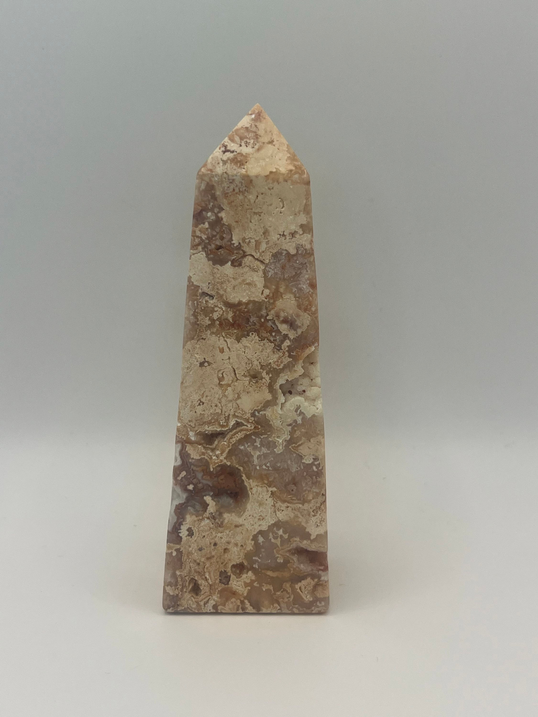 Red Crazy Lace Agate Tower