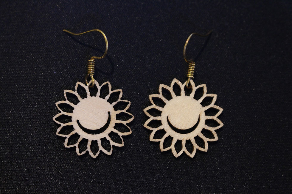 Sunflowers with smiles (earrings)