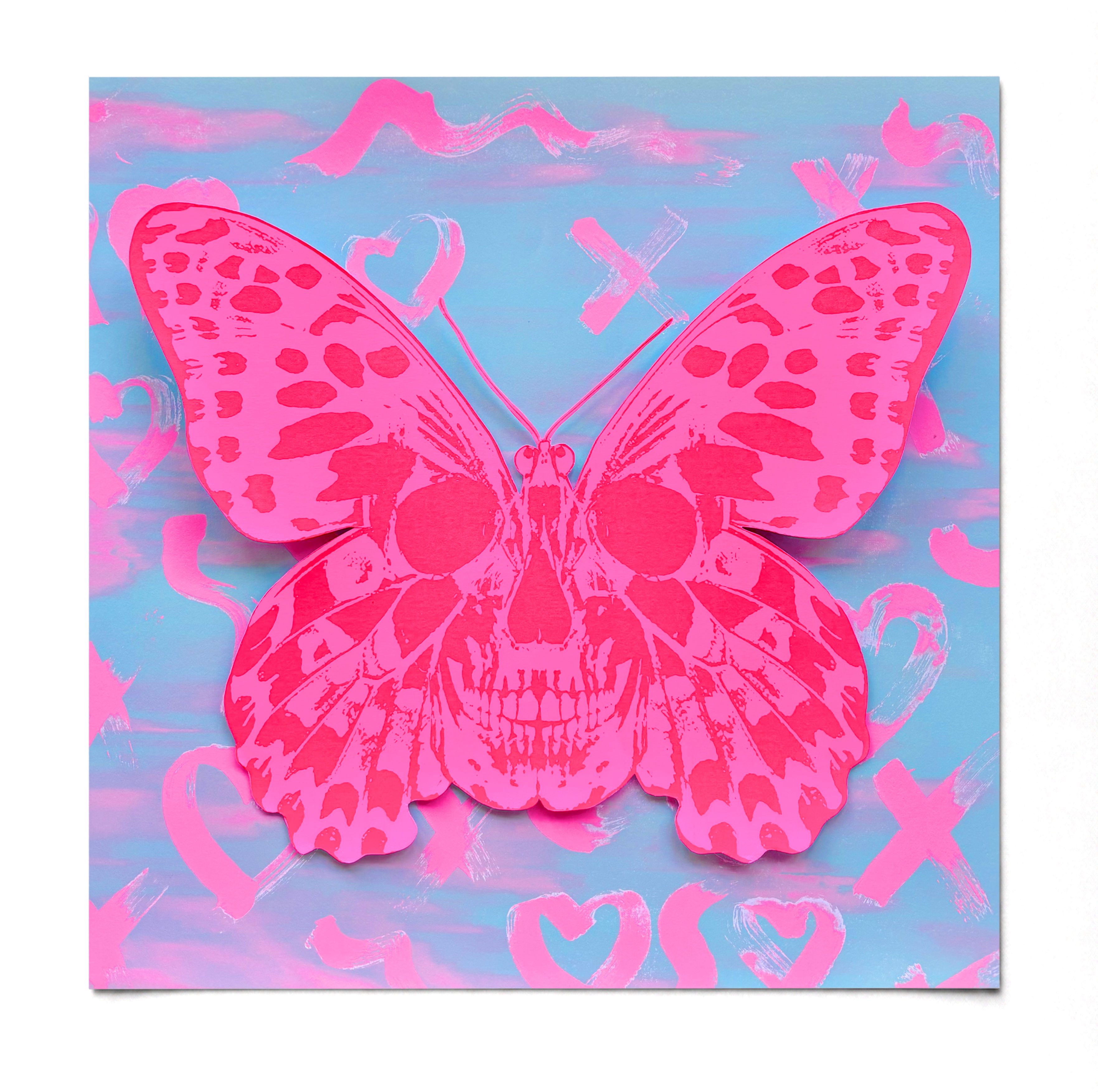 Butterfly Collage #3 (Framed)