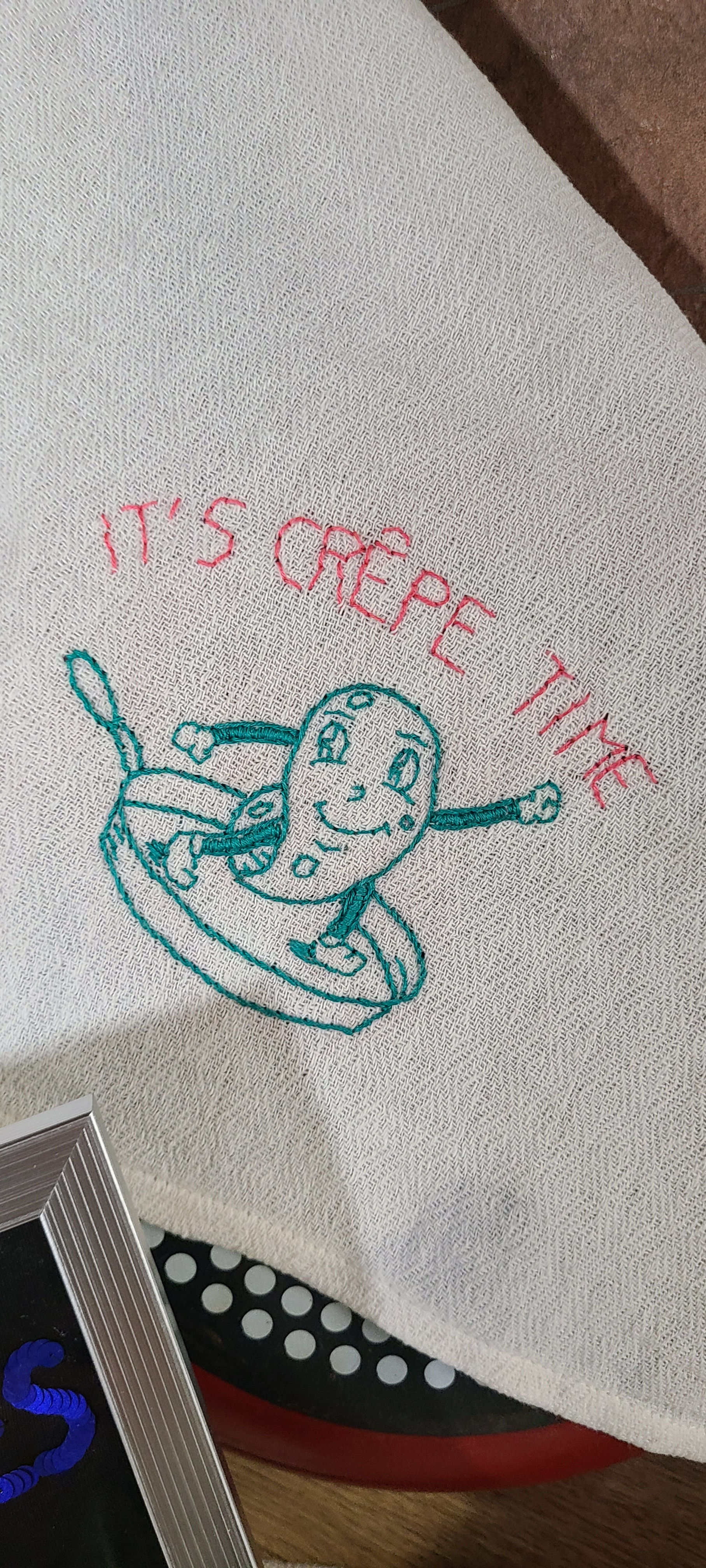 Kit broderie niveau débutant "I’M A CRÊPE"