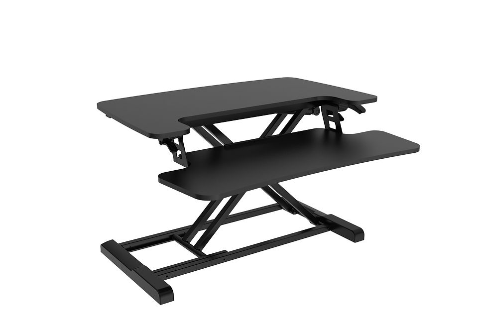 FLEXISPOT Standing Desk Converter w/ Removable Keyboard Tray - M7SB