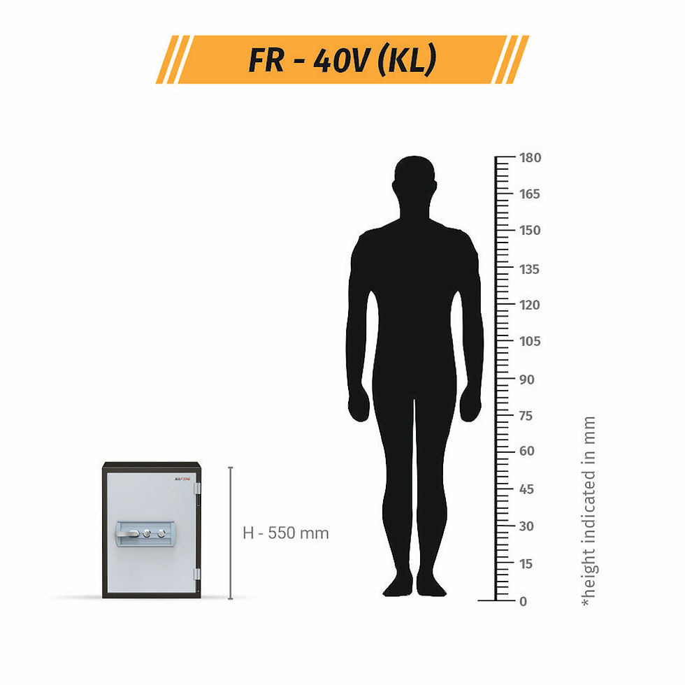 Thumbnail: Godrej SAFIRE Fire Resistant Safe with 2 Key Locks