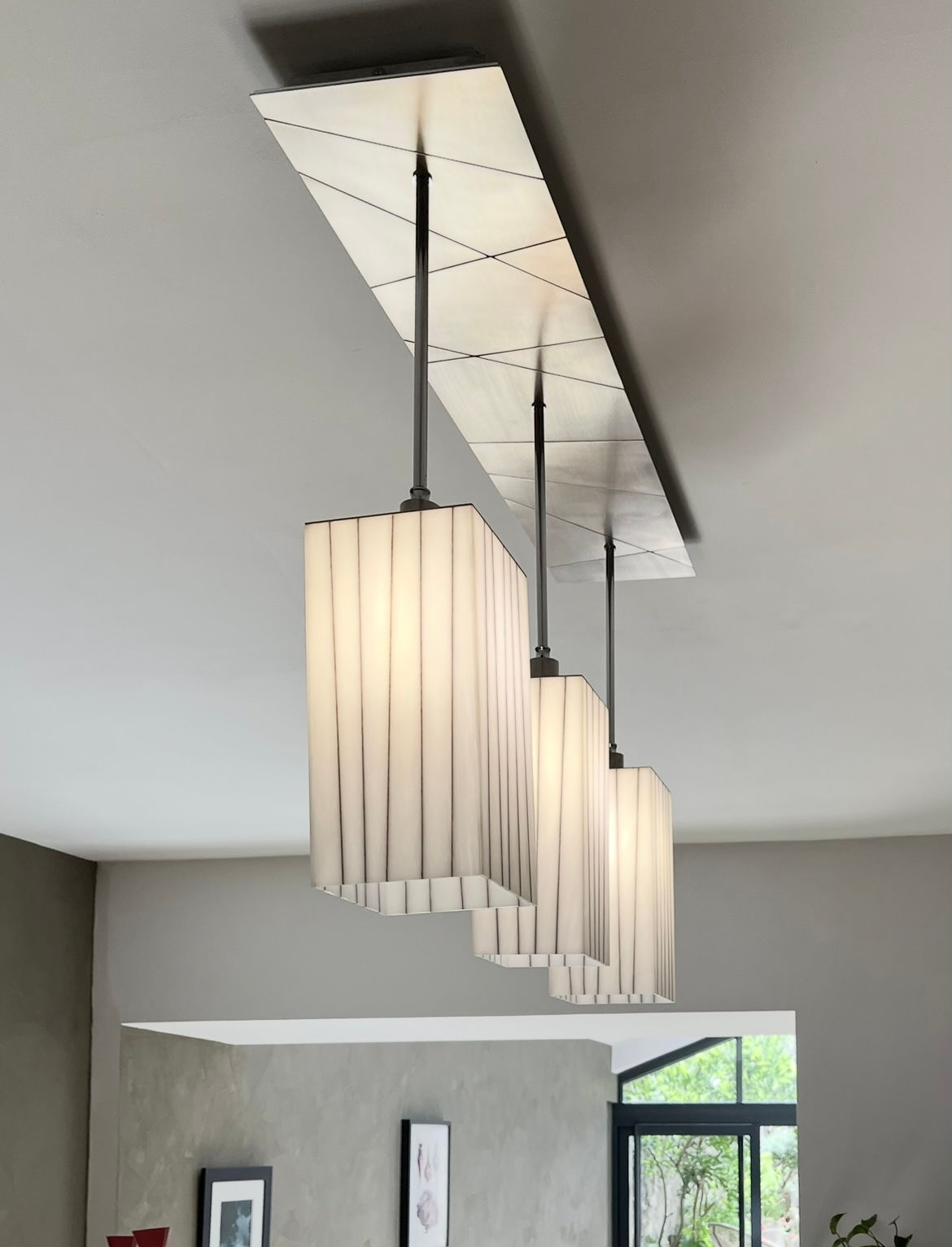 Suspension Horizon Triple en ligne 80x17,5 h56cm