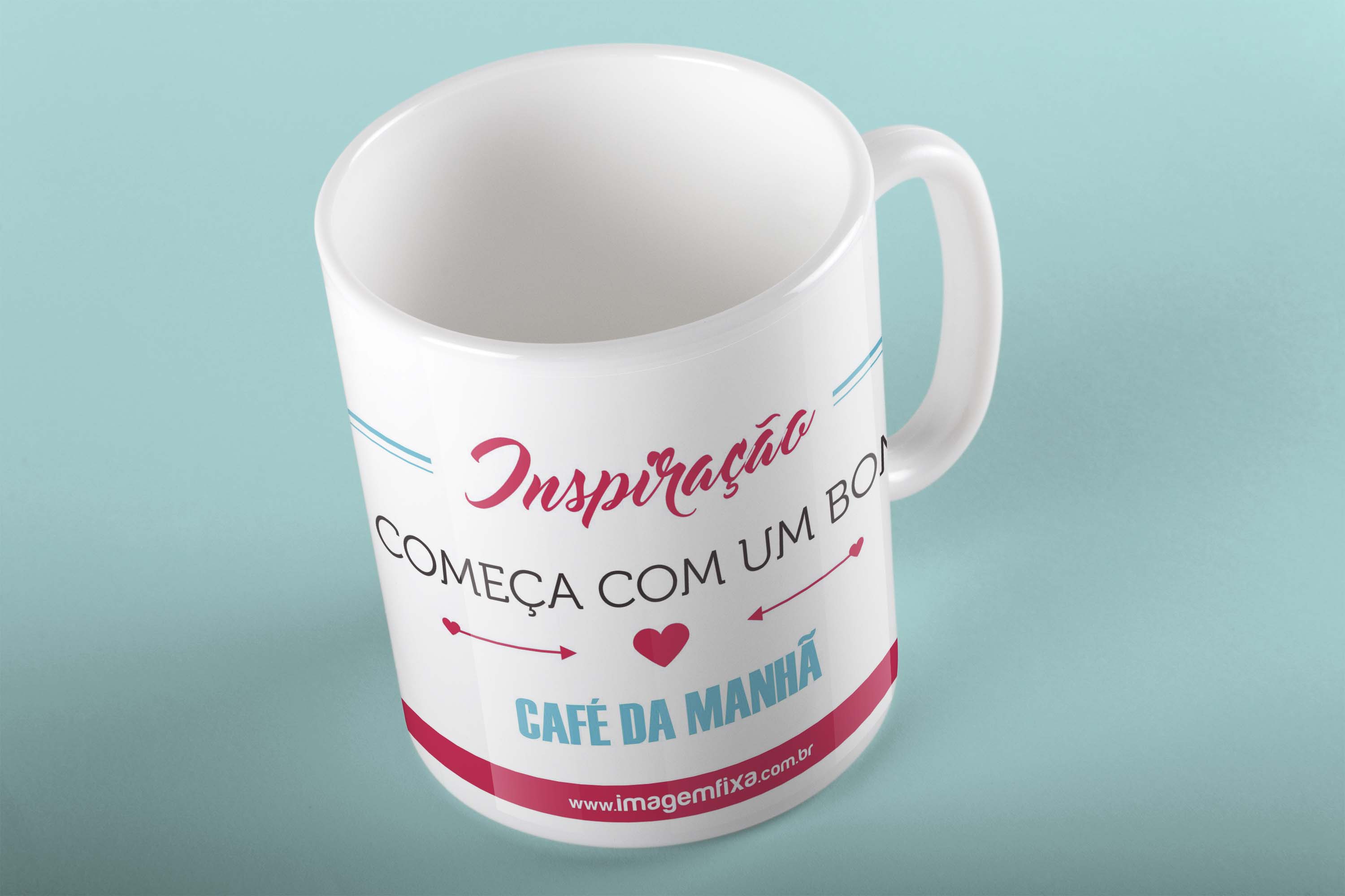 Caneca Porcelana Branca Personalizad