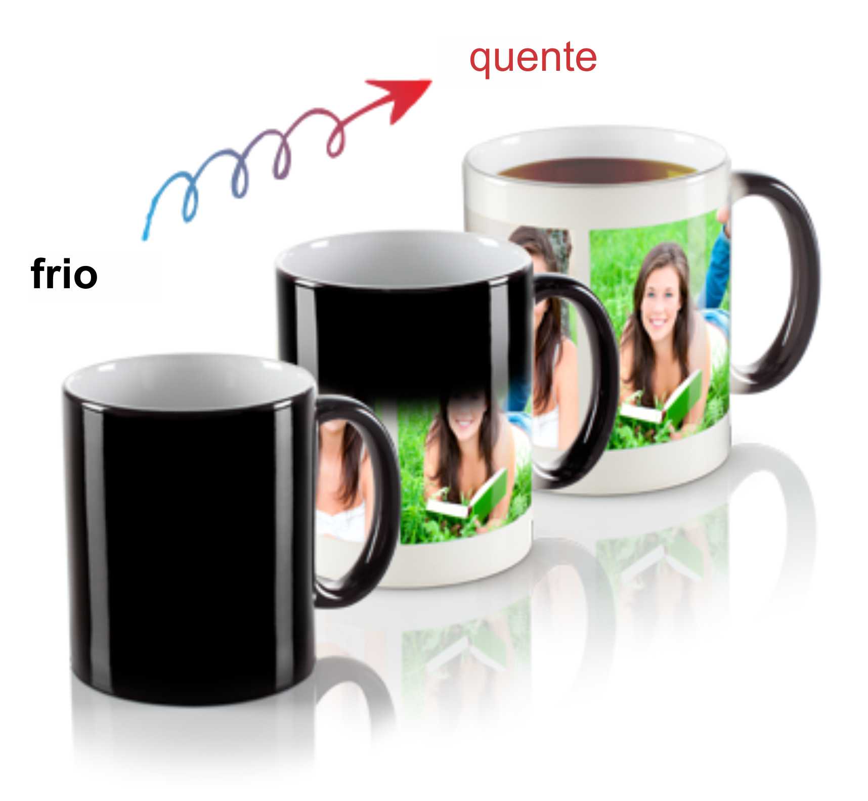 Caneca Porcelana Quente e Frio