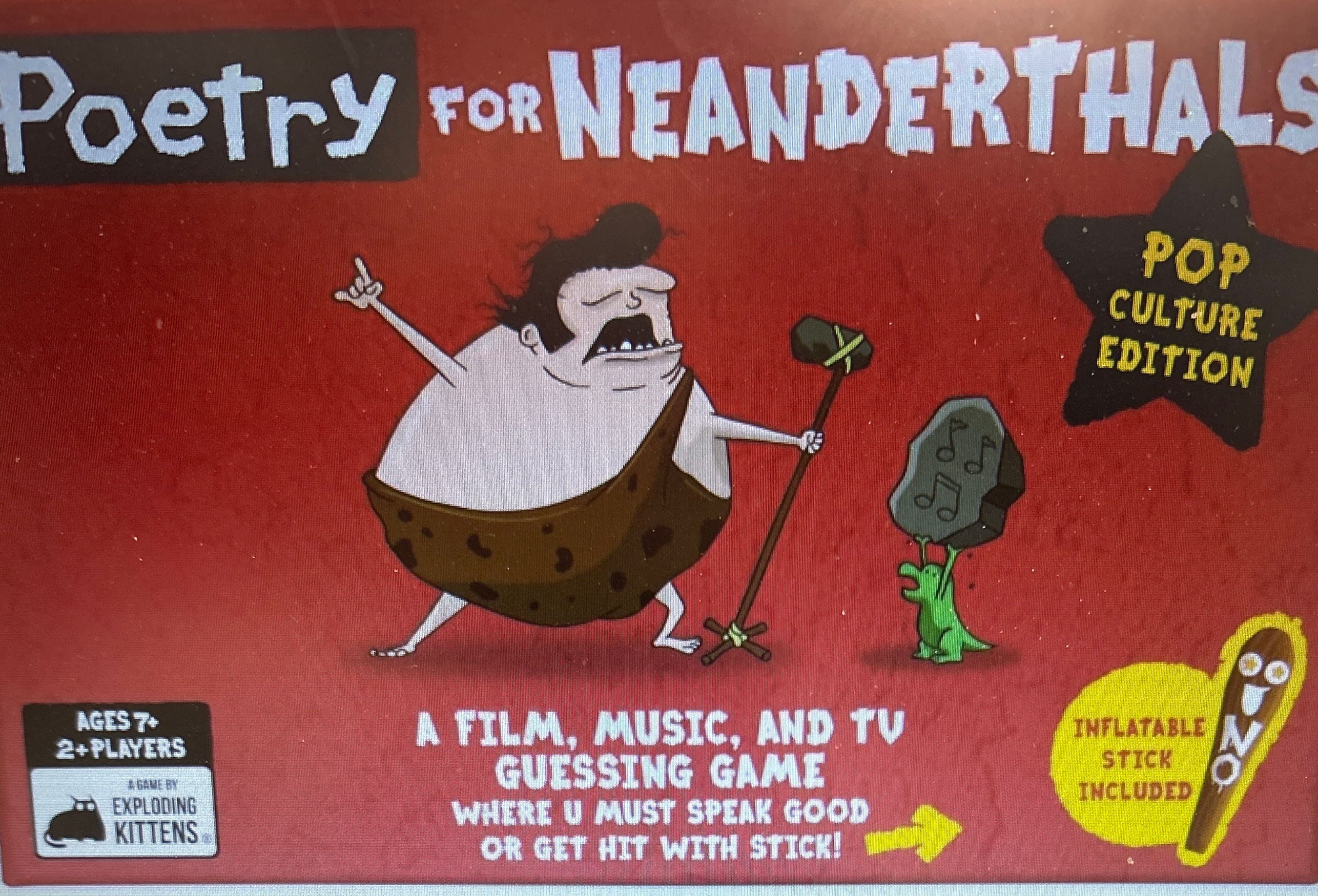 Poetry for Neanderthals Pop Culture Edition