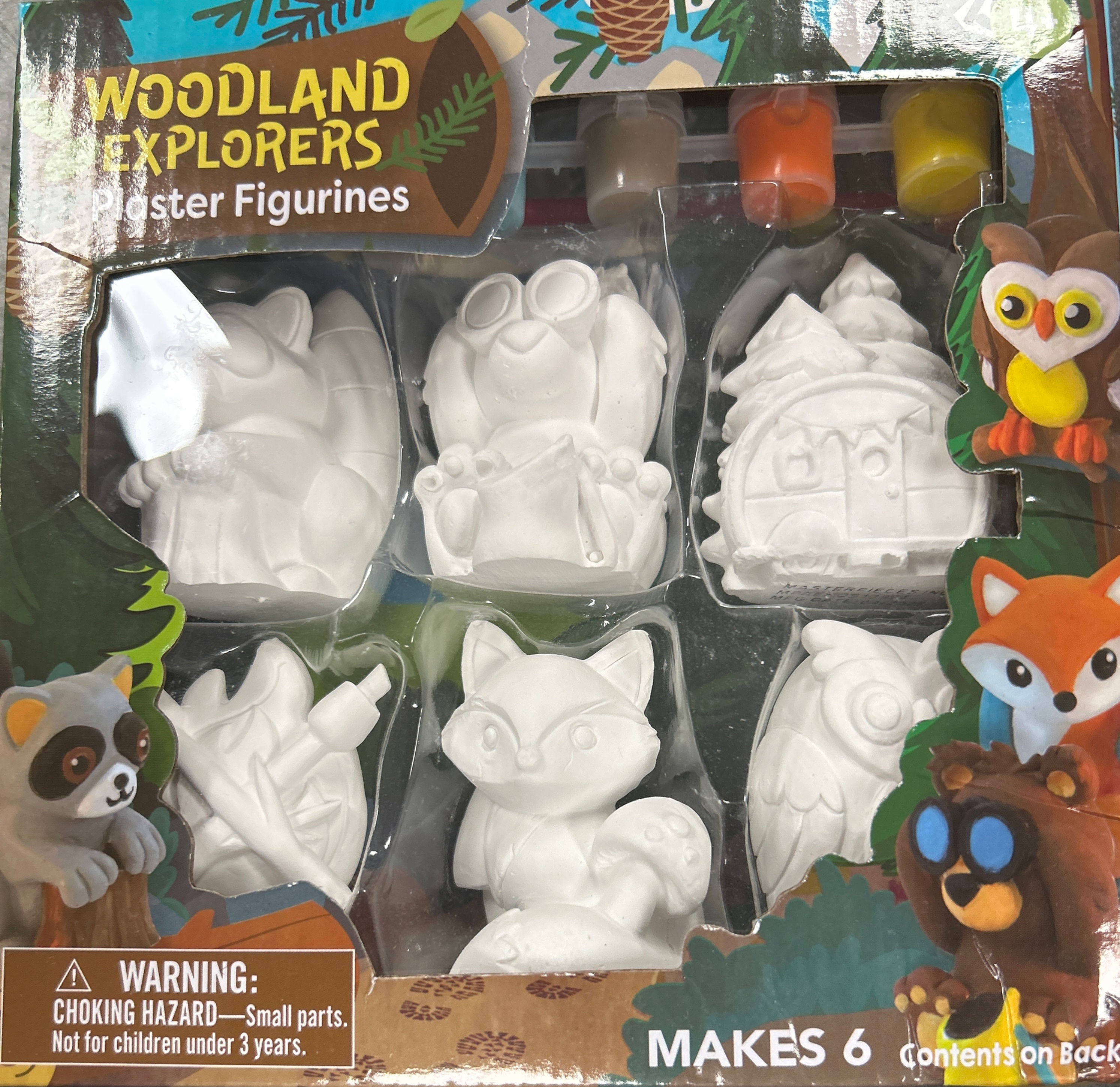 Woodland Explorers Plaster Figurines
