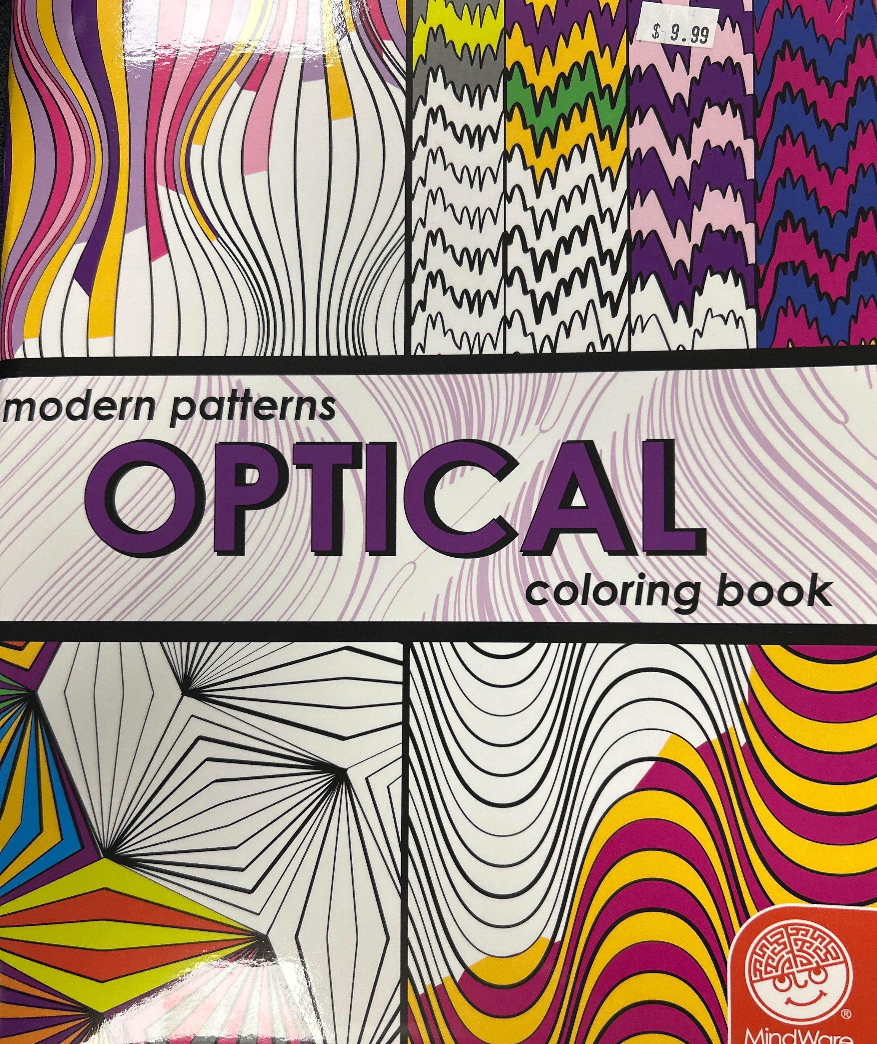 Modern Patterns Optical Colouring Book