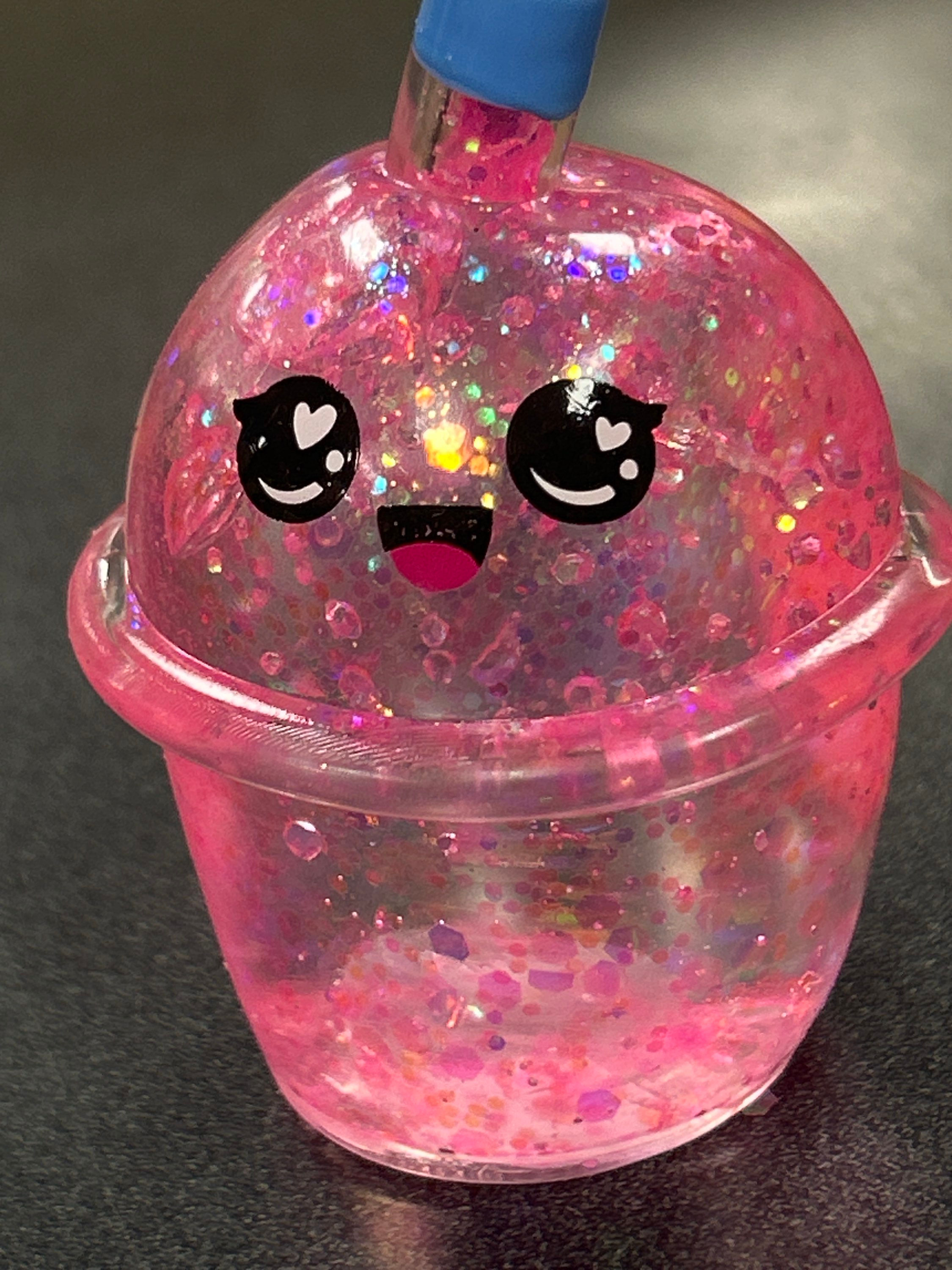Cute Boba Glittery Maltose Thick Putty Filled Squishy