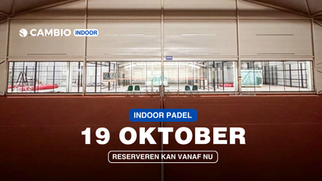INDOOR PADEL: RESERVEER VANAF NU