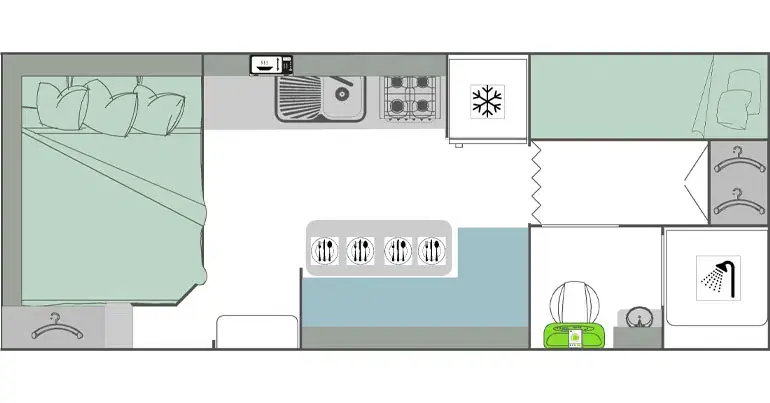 Rebel, 19 6' - Mid Door, 2 or 3 Bunk