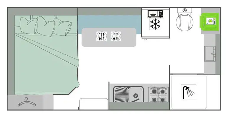 Rebel, 15 6' - Mid Door, Kitchen Awning Side