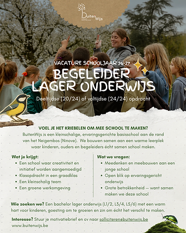 Vacature begeleider