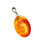 Thumbnail: Fluorescent Orange Small Oval (glows under UV light)