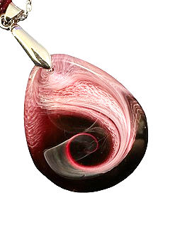 Thumbnail: Matching 4 piece set Rosewood Baby Pink Necklace Ear Rings