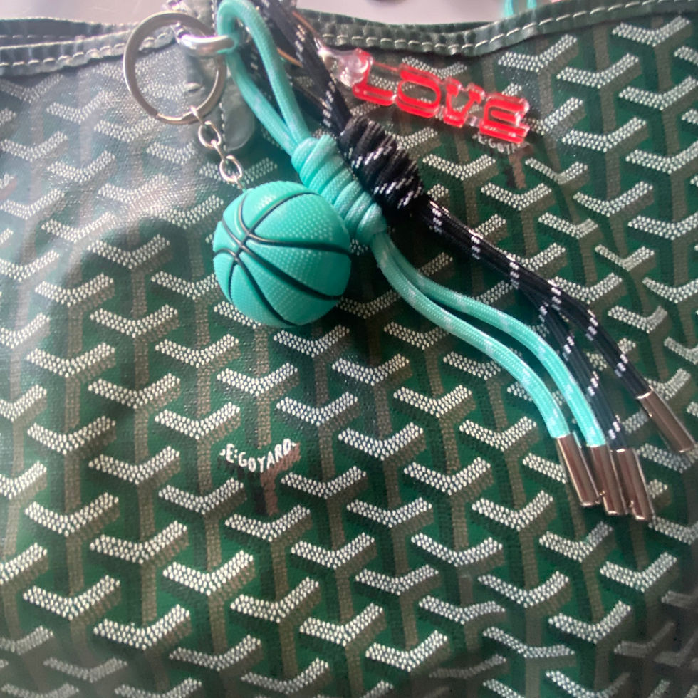 Miniature : Accessoire de Sac à Mains Turquoise Mousqueton Coeur Acier