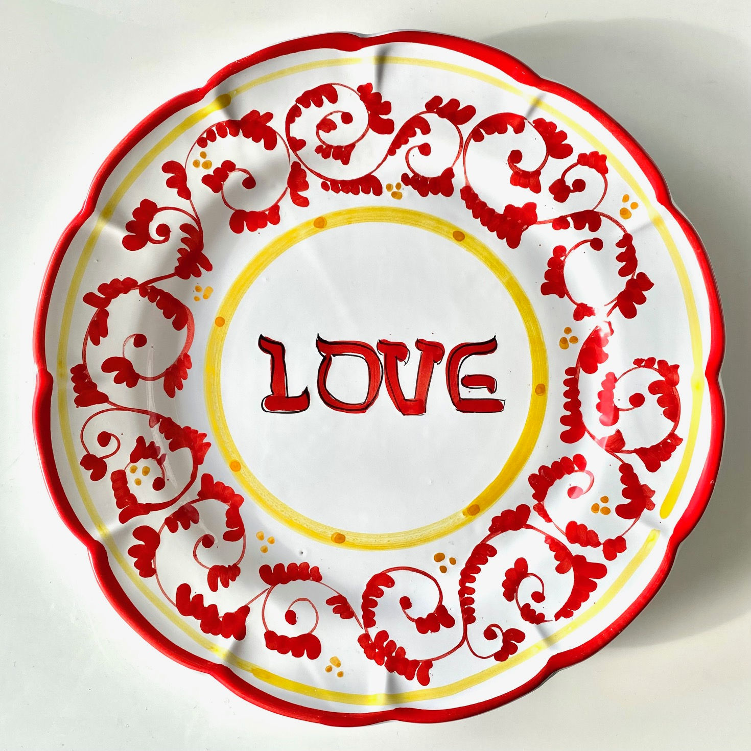 Assiettes Fleurs / Piatti Fiore/ Large Plate (unité ou coffret)