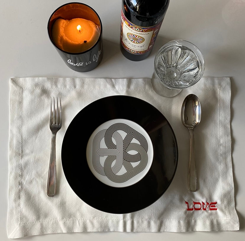 Miniature : Set de Table Love Brodé (unité ou coffret)