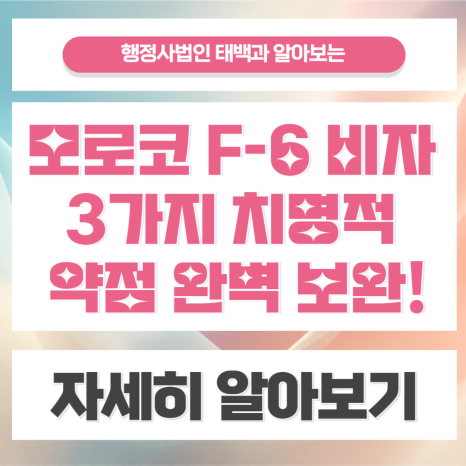 [국제결혼 비자 성공사례] 미성년 나이의 외국인 배우자와 국제결혼? 현실적인 접근과 모로코 F-6 결혼비자 발급까지