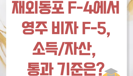 재외 동포(F-4)에서 영주권(F-5)으로: 한국 정착의 핵심 관문, 성공전략 A to Z