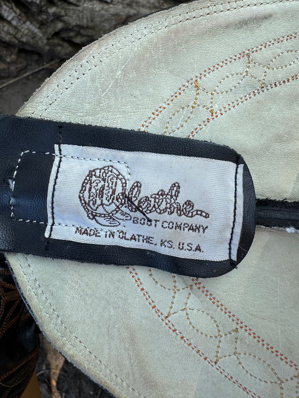 Thumbnail: Olathe Bronc Boots Men’s 10.5D