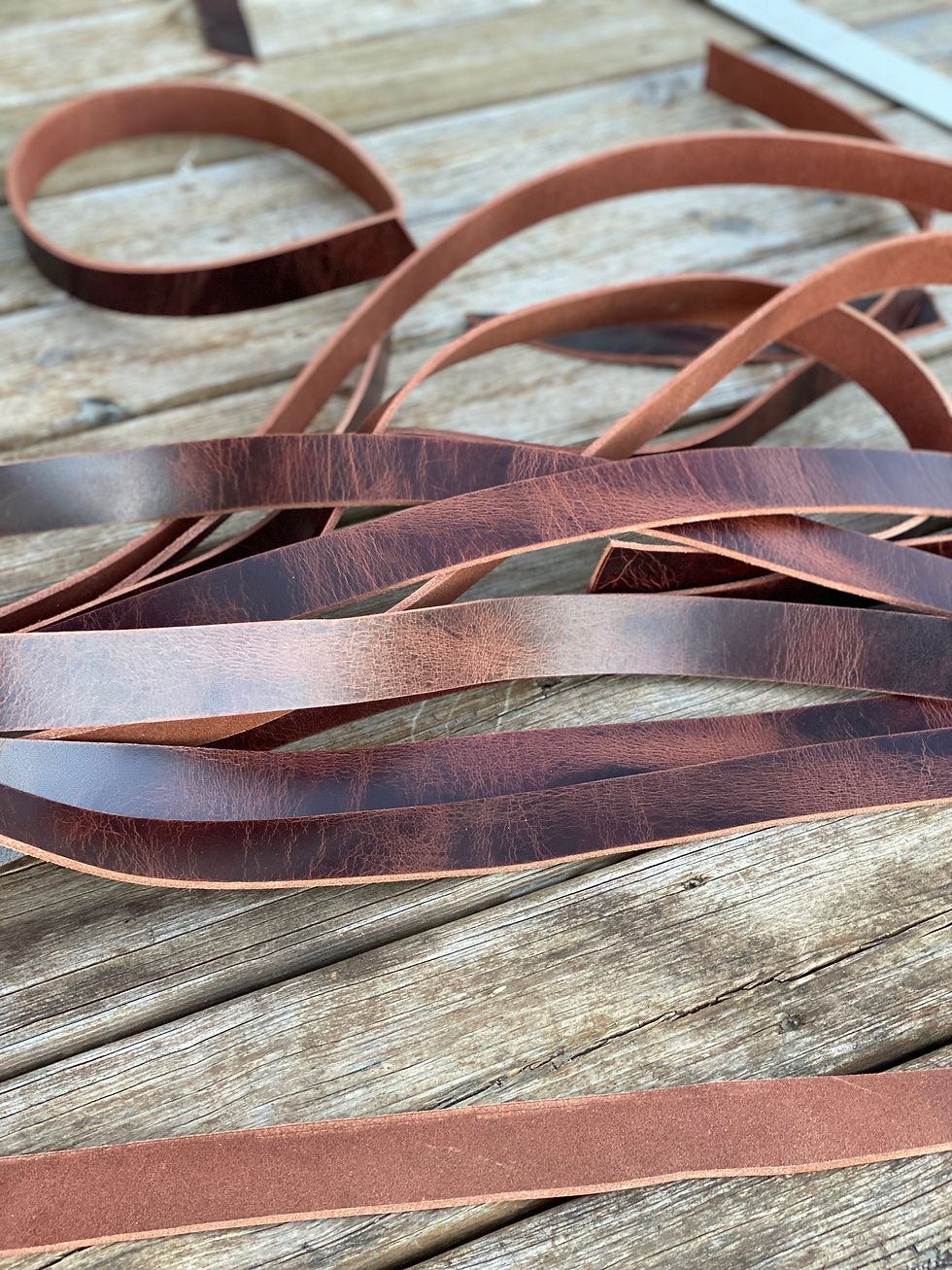 Thumbnail: Handmade Leather Belt 25-29"