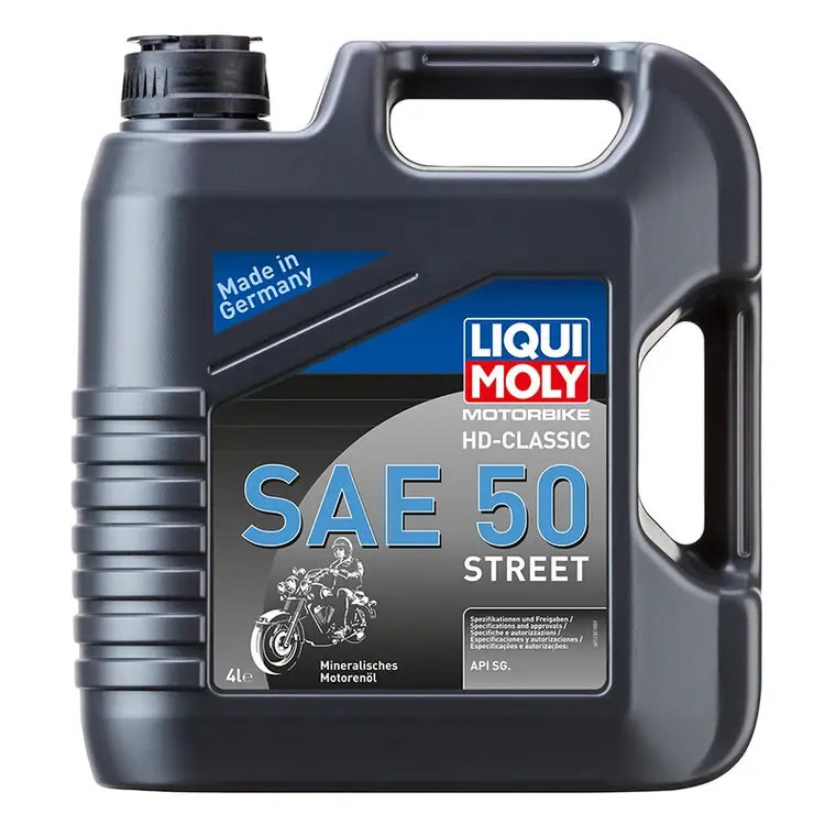 HUILE MOTEUR 4 TEMPS LIQUI MOLY MOTO STREET HD-CLASSIC 4T SAE 50 (4 L) MINERALE