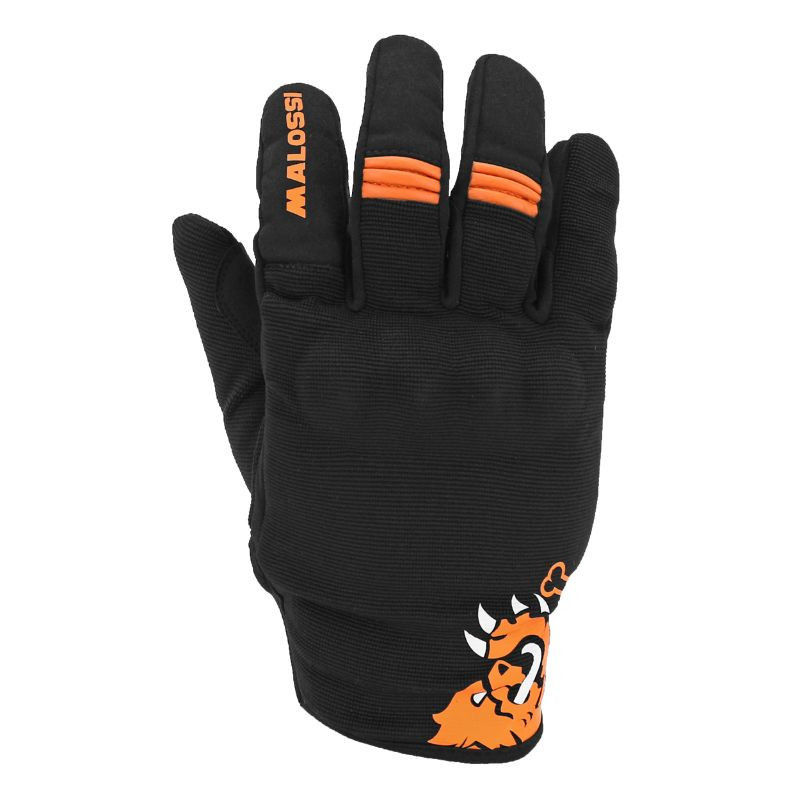 GANTS PRINTEMPS/ETE MALOSSI NOIR/ORANGE
