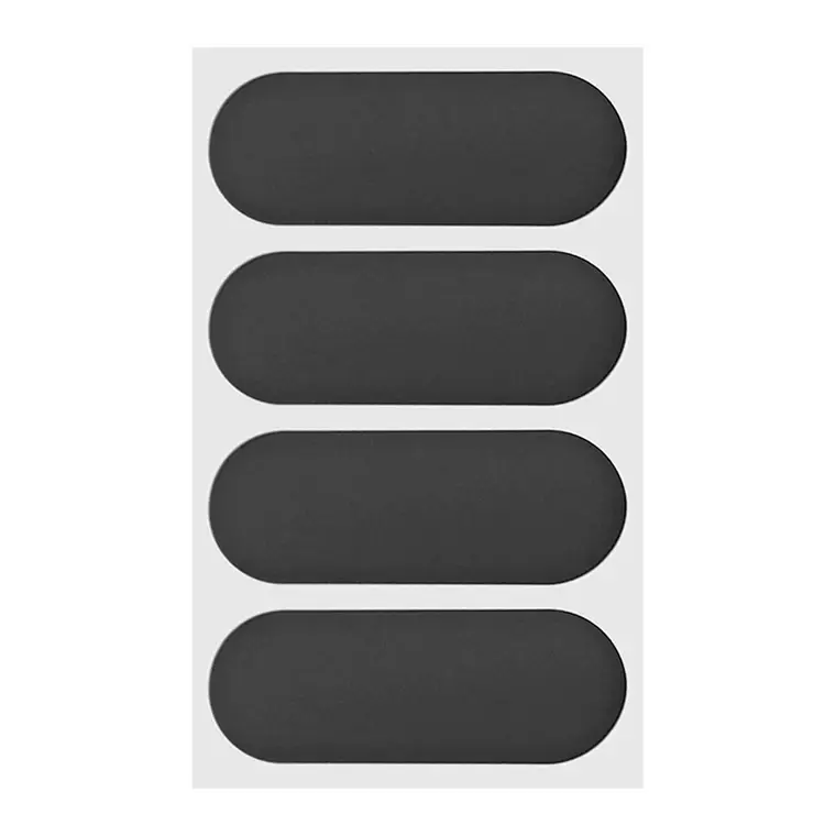 STICKER CASQUE REFLECHISSANT NOIR (VENDU PAR 4)