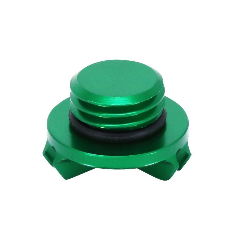 Miniature : BOUCHON REMPLISSAGE D'HUILE MOTO POUR KAWASAKI 900 Z900 ALU CNC ANODISE VERT
