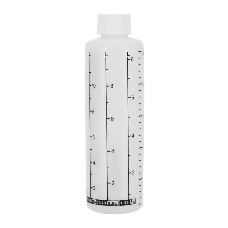 DOSEUR D'HUILE POUR MELANGE ESSENCE STAGE6 GRADUE TRANSPARENT 250 ml