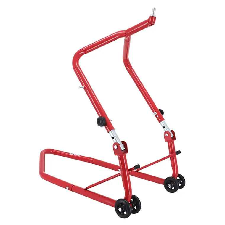 LEVE/BEQUILLE STAND MOTO P2R AVANT FIXATION SOUS TE DE FOURCHE ACIER ROUGE
